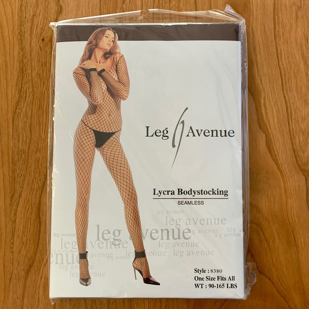 NWOT Seamless Long Sleeve Black Bodystocking